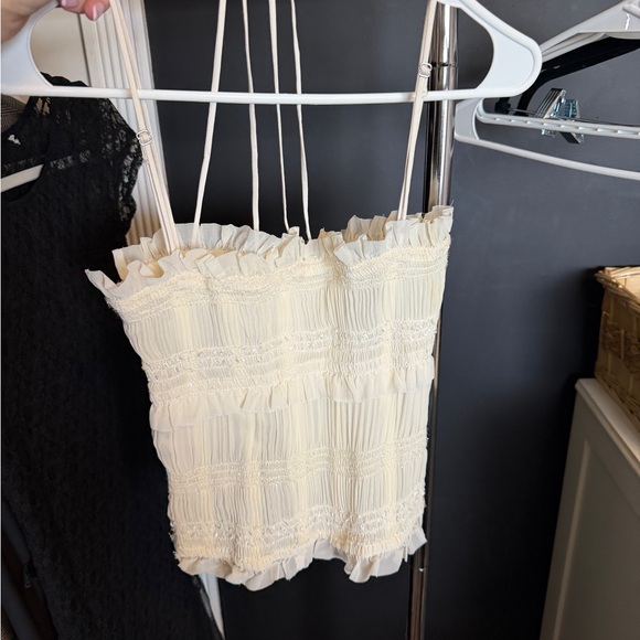 House of CB Cream Lace-Up Camisole - Picture 2 of 4